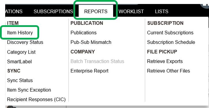 Item History Report in EIM.jpg Item History Report in EIM.jpg